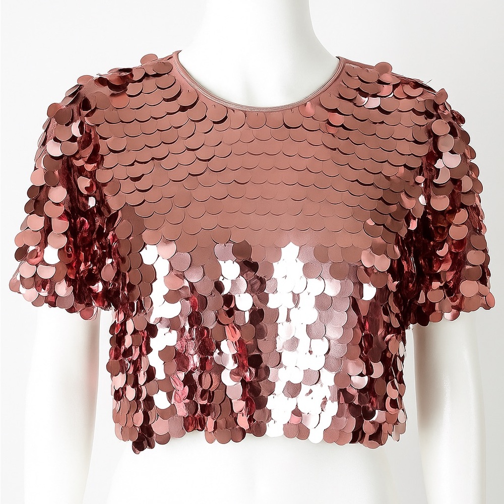 a new day Pink Sequin Blouse